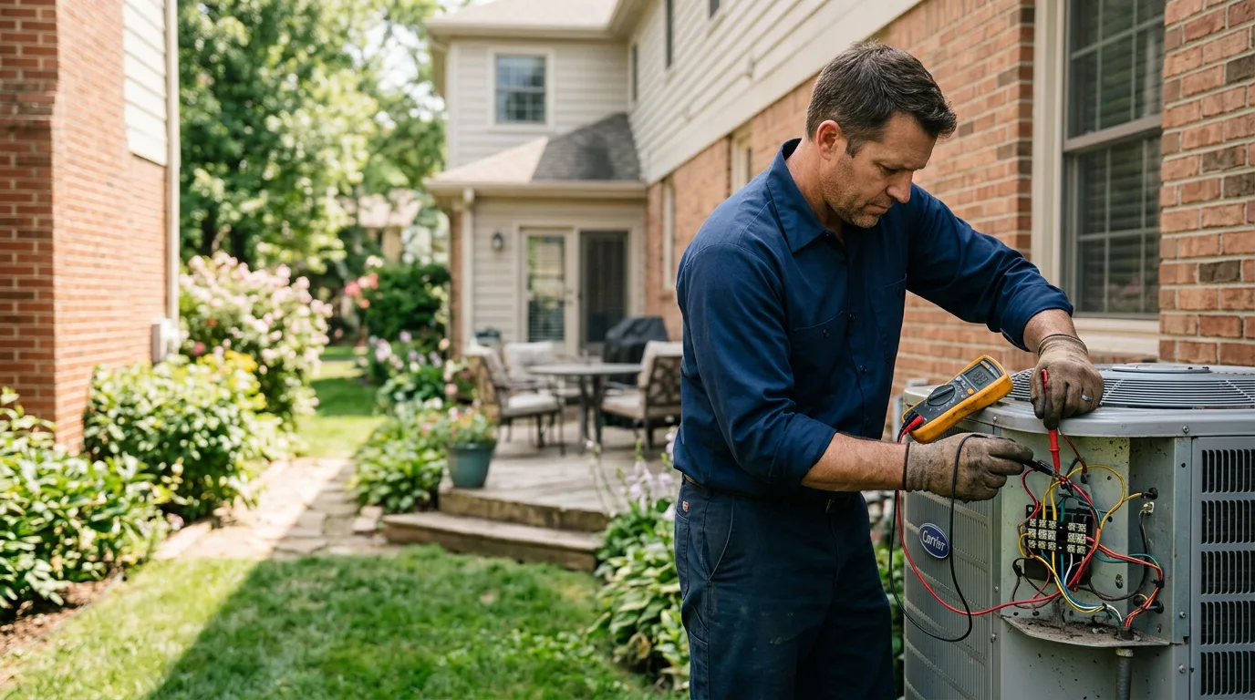 HVAC technician working near Points, WV